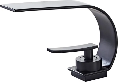 Miniatura 8 de becola Grifo de lavabo de baño cromado, grifo de baño moderno de arco bajo, grifo de lavabo de latón de un solo agujero, grifo táctil de lavabo
