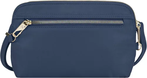Travelon Bolso cruzado convertible a medida antirrobo para mujer, Zafiro, talla única , Travelon Bolso cruzado convertible a medida antirrobo