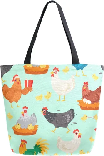 Miniatura 29 de SUABO Bolsa de asas de cocina reutilizable para comestibles, bolsa de compras de lona para exteriores Cactus