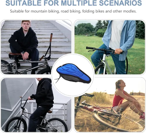 Miniatura 7 de Cojín de sillín de bicicleta de montaña para bicicleta de montaña, bicicleta de montaña, cojín acolchado para sillín de bicicleta, cojín de asiento