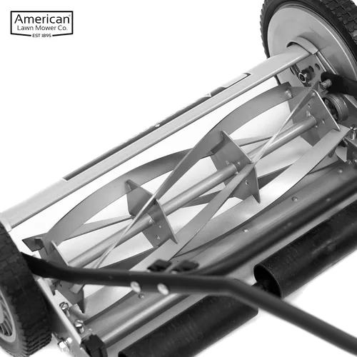 Miniatura 72 de American Lawn Mower Company 1204-14 Cortacésped de carrete de empuje de 4 hojas de 14 pulgadas, color rojo