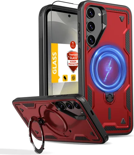 Miniatura 94 de Funda magnética para Google Pixel 9A compatible con cargador inalámbrico MagSafe, para Pixel 9A, funda de teléfono integrada de 360 °, con 2