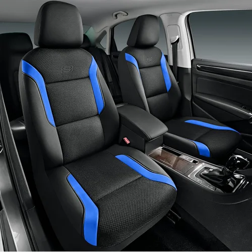 Miniatura 24 de Fundas de asiento de coche de espuma viscoelástica Skechers, fundas de asiento gruesas de malla Air Cool, fundas de asiento de coche para asientos
