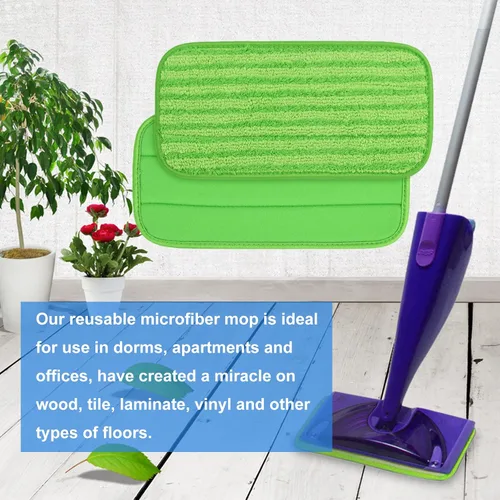 Miniatura 7 de Almohadillas de microfibra compatibles con Swiffer WetJet, accesorios de repuesto para limpiar suelos de madera dura, almohadillas reutilizables
