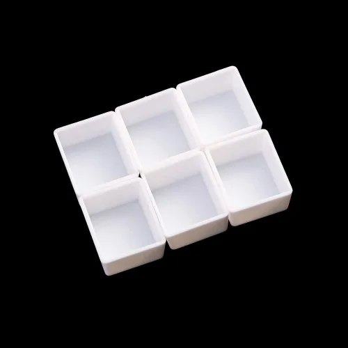 Miniatura 3 de 96 bandejas vacías de acuarela para muestras de acuarelas gouache, aceites de acuarela o pintura acrílica, estuche de estaño de viaje, paleta
