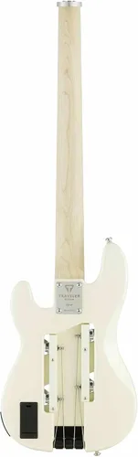 Miniatura 2 de Traveler Guitar TB-4P Pearl White Bass Guitarra de viaje con entrada auxiliar Bajo de 4 cuerdas con 22 trastes jumbo Bajo eléctrico portátil