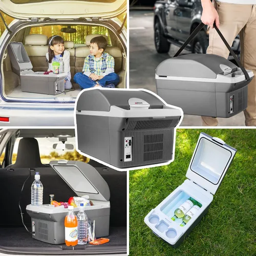 Miniatura 7 de Wagan Enfriador eléctrico y Warme 14 litros refrigerador termoeléctrico portátil de 12 V CC, cable de alimentación para el hogar de 110 V CA