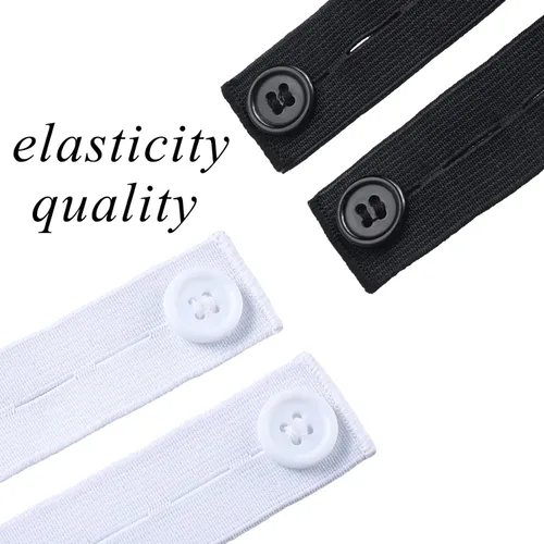 Miniatura 4 de Extensor de pantalones de maternidad ajustable elástico pantalón extensor de botón para mujeres embarazadas negro azul marino gris caqui blanco