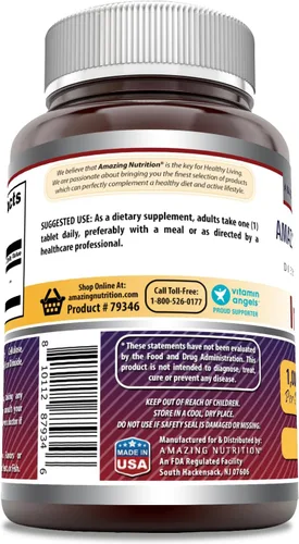 Miniatura 3 de Amazing Formulas - Suplemento de inositol de 1000 mg Tabletas Sin OMG Sin gluten Fabricado en Estados Unidos (1 paquete, 60 unidades)