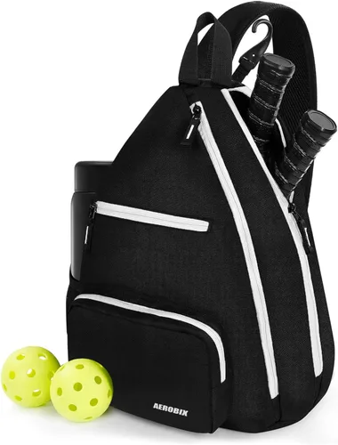 Bolsa de Pickleball AEROBIX para Mujeres y Hombres, Mochila de Pickle Ball - Cremalleras Mejoradas, Gran Capacidad, Bolsillo Acolchado para Pala,
