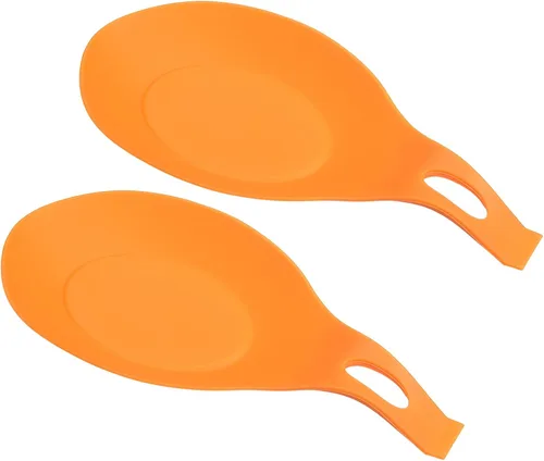 Miniatura 17 de uxcell Soporte de cuchara de silicona, 7.68 x 3.74 pulgadas, resistente al calor, soporte para utensilios de cocina, espátula, soporte para cucharón