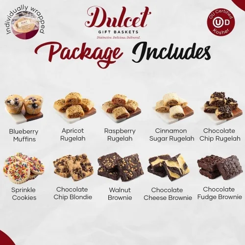 Miniatura 5 de Dulcet Gift Baskets Caja de regalo clásica para el día del padre con galletas recién horneadas y brownie, tarjeta de celebración perfecta