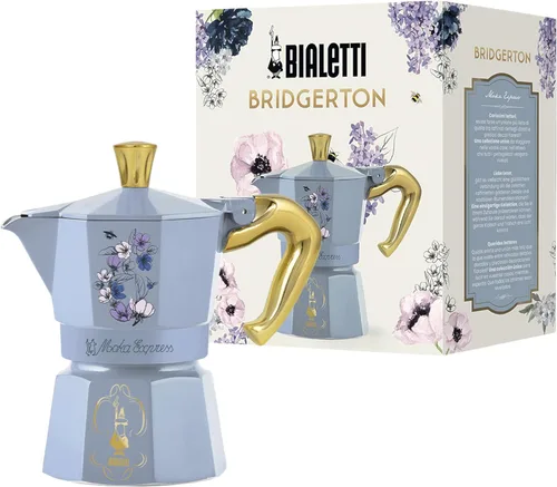 Miniatura 5 de Bialetti Moka Express Bridgerton: icónica máquina de café espresso para estufa - Licencia oficial de Netflix, 6 tazas (6 oz.), Aluminio