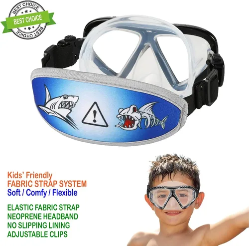 Miniatura 5 de Gafas de natación para niños, cubierta de nariz, gafas para niños sin tirones de pelo,Máscara de natación para niños antiniebla
