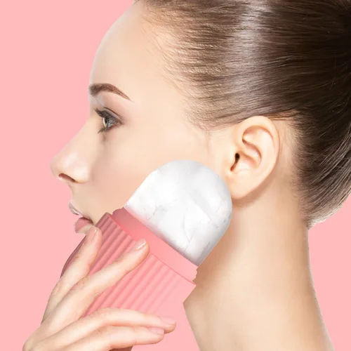 Miniatura 6 de Joyeee Rodillo facial de hielo, molde de silicona reutilizable, masaje facial, belleza facial, herramientas para el cuidado de la piel, aplica hielo