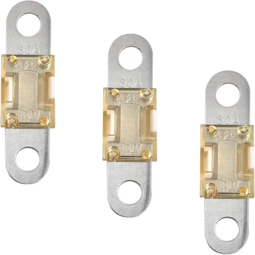 Miniatura 10 de Fusible MIDI/AMI Tipo de perno de encendido/abajo 50 amperios AUTO MARINE Montaje de espárrago Paquete de 3
