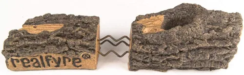 Miniatura 3 de Peterson Real Fyre - Troncos de gas de abedul blanco de 18 pulgadas, solo sin quemador