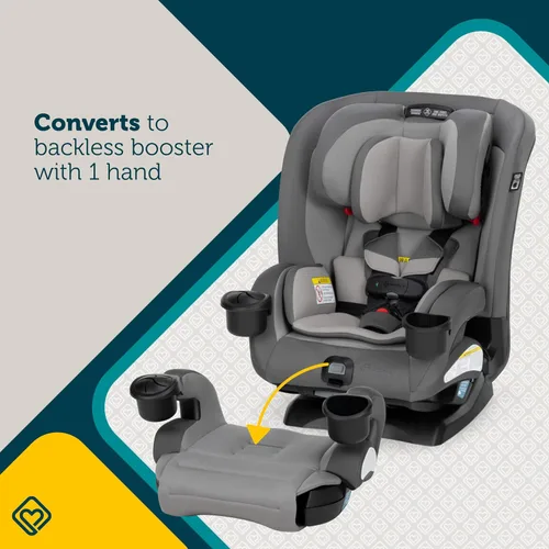 Miniatura 5 de Safety 1st EverSlim - Asiento de automóvil convertible 4 en 1, clip de pecho SecureTech, ultra delgado, 4 modos de bebé a refuerzo, asiento