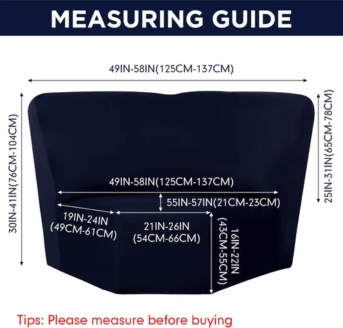 Miniatura 7 de Weysat Funda para Sofá de Esquina Elástica Funda para Sofá de Esquina Protector de Muebles para Sala de Estar Sofá Seccional Reclinable Funda