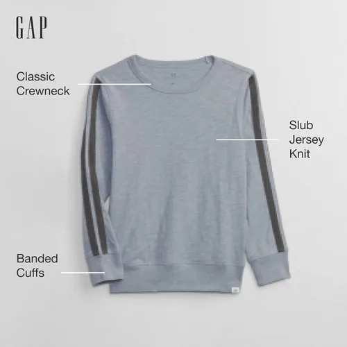 Miniatura 2 de GAP Camiseta de manga larga a rayas para niño