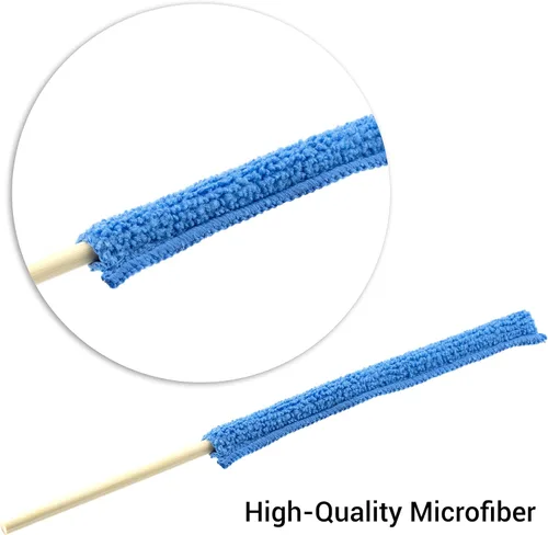 Miniatura 4 de 12 piezas de microfibra con detalles de plumero, cepillo de limpieza de hendiduras, plumero de microfibra, mini plumeros para limpiar el hogar