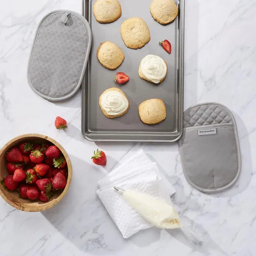 Miniatura 6 de KitchenAid Albany - Juego de toallas de cocina y soporte para ollas (paquete de 4)