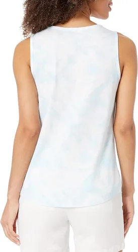 Miniatura 3 de Tienda Essentials Camiseta sin mangas para mujer, de corte clásico, 100% algodón, paquete de 2
