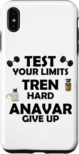 Miniatura 7 de iPhone 15 Funny Test Limits Tren Hard Never Give Up Gym Bodybuilding Case