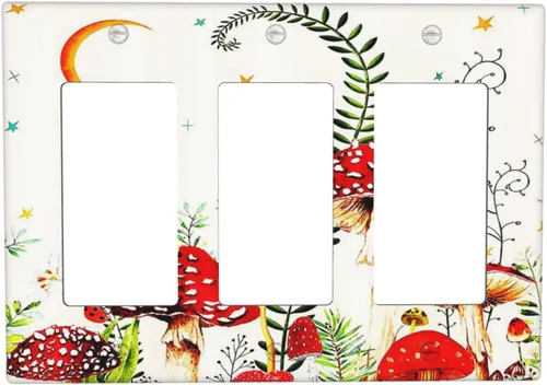 Miniatura 95 de Placa de cubierta de tomacorriente con diseño de mariposa, placas decorativas de pared, 1 gang, cubiertas de enchufes eléctricos, placa frontal Arte