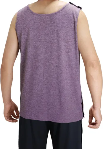 Miniatura 7 de Camiseta sin mangas para poscirugía, hombros y pecho, brazo, a presión, abierto, desgarrar, para quimioterapia, talla unisex