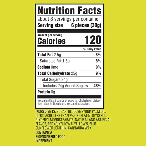 Miniatura 2 de SOUR PATCH KIDS Caramelos masticables suaves y masticables, tamaño compartido, 8.12 onzas