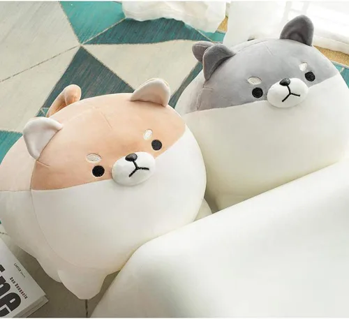 Miniatura 4 de Shiba Inu - Almohada de felpa para perro, juguete de peluche Corgi Shiba Inu, almohada de peluche suave para abrazar, regalo para San Valentín