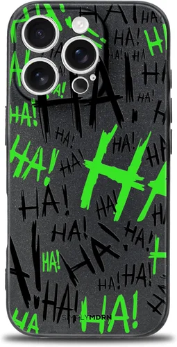 SIMPLYMDRN Funda delgada para iPhone 13 Pro Max, diseño de Joker Haha, funda genial para hombres, cubierta de diseñador de villano superhéroe,