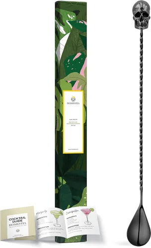 Miniatura 10 de Homestia Cuchara de cóctel dorada de acero inoxidable de 12 pulgadas con mango de oso elefante, perfecta para mezclar y colocar bebidas en tazas