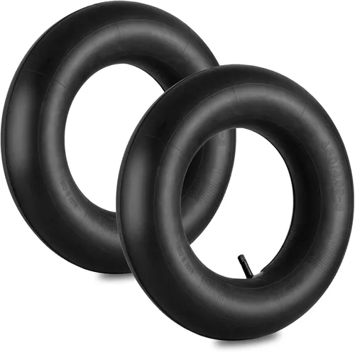 Tubo interior de 4.80/4.00-8" con vástago de válvula recto (paquete de 2) - Tubos de neumáticos de repuesto resistentes para carretillas,