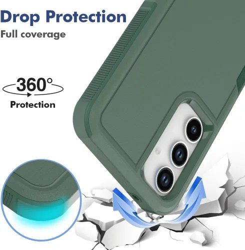 Miniatura 254 de Jeylly Compatible con Samsung Galaxy A22 5G Funda, Funda Samsung A22 5G con 2pcs protectores de pantalla de vidrio templado