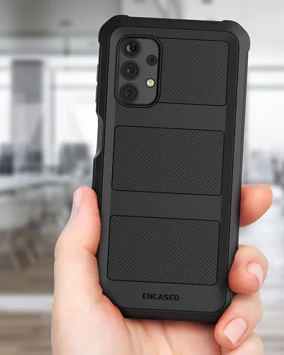 Miniatura 6 de ENCASED Falcon - Funda diseñada para Samsung Galaxy A32 5G, funda protectora de cuerpo completo resistente (negro)