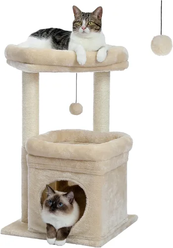 Miniatura 10 de PEQULTI Árbol para Gatos Torre de Gatos para Gatos Grandes con Postes de Rascar Cubiertos de Sisal y Reposo Extra Grande para Gatos