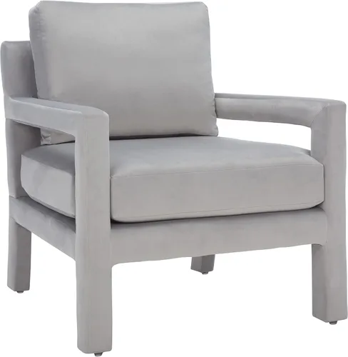 Miniatura 10 de SAFAVIEH Home Collection Kye Mid-Century - Silla decorativa de terciopelo verde oliva (totalmente montada)