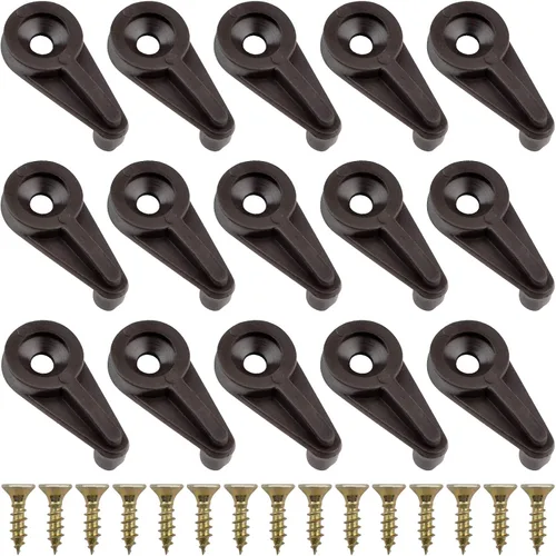 Miniatura 14 de Morobor Kit de 50 clips de retención de vidrio, clips de retención de panel de vidrio de 0.157 pulgadas, clips de retención de plástico para puerta