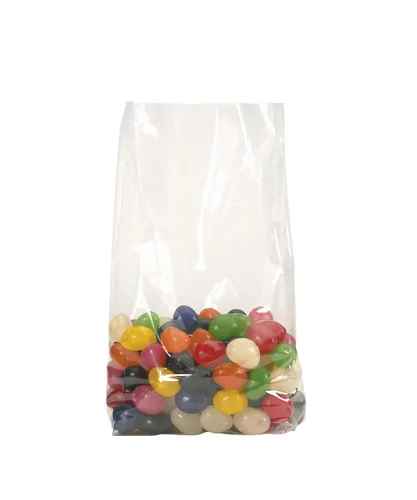 Miniatura 3 de BOX USA Bolsas de polietileno reforzadas de 4 x 2 x 8 pulgadas, 2 mil, parte superior abierta transparente con lados expandibles para piezas