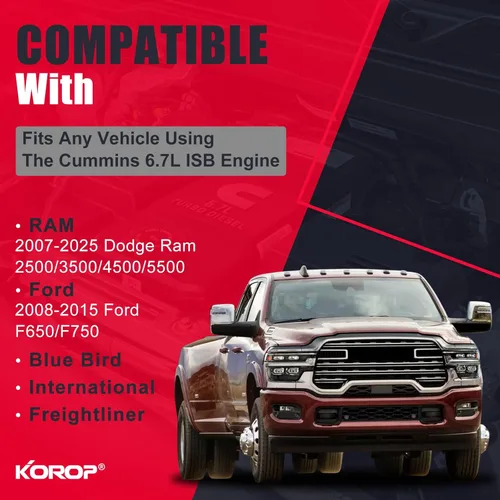 Miniatura 2 de 6.7 Cummins Filtro de ventilación del cárter Reemplaza# CV52001 68002433AB 4936636 904-418 Compatible con 2008-2021 Dodge Ram 2500 3500 4500 5500