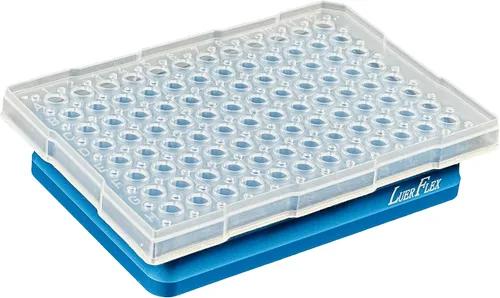 Miniatura 6 de Tubo de Bloque de Enfriamiento de Aluminio para Enfriador de 96 Pozos para Tiras de Placas PCR de 0.1ml 0.2ml, Paquete de 1