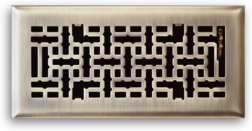 Truaire C167-MAB 04X10 (medidas de apertura del conducto) Rejilla decorativa para piso de 4 x 10 pulgadas, moderno difusor de piso Contempo, acabado