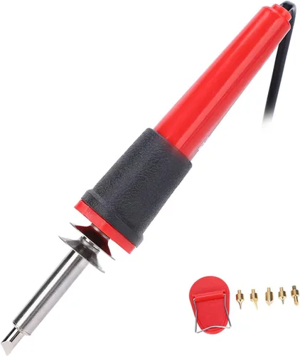 Miniatura 4 de Fafeicy Herramienta para quemar madera, juego de soldador eléctrico de 40 W, bolígrafo de combustión de madera, herramienta de pirografía