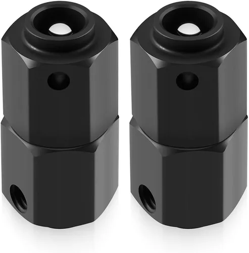 Miniatura 5 de RCLIONS Aluminio 0.472 in Hex Wheel Hex Hubs para TRX4 1/10 RC Crawler Car (negro)