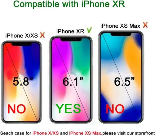 Miniatura 3 de Funda protectora para iPhone XR, diseño de doble capa, líquido flotante flotante con purpurina colorida en cascada de TPU, color azul