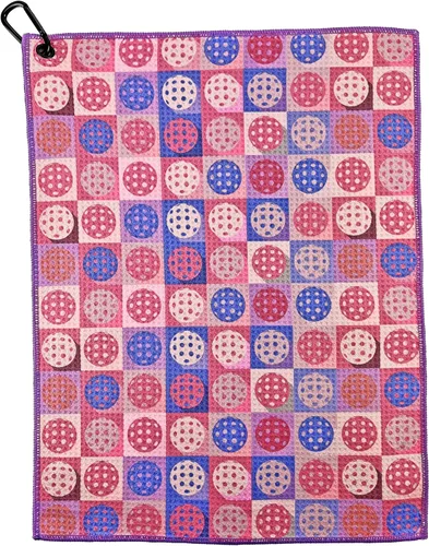 Miniatura 13 de Wolf Golf Towels Toalla de pickleball Regalos de pickleball Paletas de bandera estadounidense Toalla deportiva Regalo de jubilación