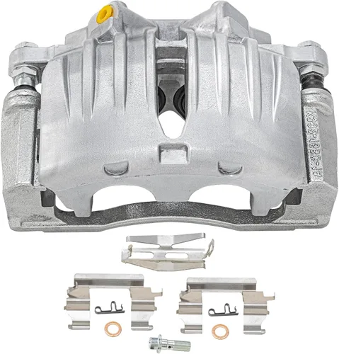 Miniatura 4 de Detroit Axle - 2 pinzas de freno delanteras para Buick Rainier SSR Trailblazer GMC Envoy Isuzu Ascender Oldsmobile Bravada Saab 9-7X, reemplazo de 2