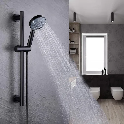 Miniatura 2 de KES Soporte de cabezal de ducha ajustable con combo de barra deslizante, cabezal de ducha de mano con manguera, kit de ducha de mano de 5 funciones